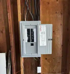 Electrical panel installation in Lakewood, WA.